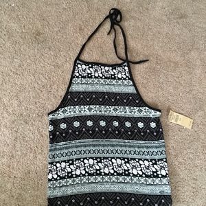 American Eagle Patterned Halter Top (Size M)